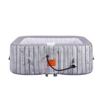 Bain à remous gonflable en PVC 110/130 avec jets d'air, chauffage PTC, capacité 550L pour la détente familiale dans le jardin