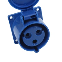 Prise et Fiche Industrielles Haut de Gamme 220-250V 32A IP44 Mâle-Femelle en PP Cuivre Certifiées CE Sûres et Durables