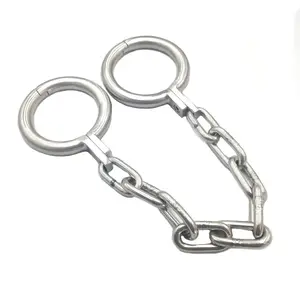 Stainless steel long chain leg irons ankle cuffs metal bondage restraint slave bdsm fetish legcuffs shackles sex toys for adults