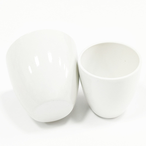 15ml 20ml 30ml 50ml phòng thí nghiệm sử dụng chất lượng cao màu trắng sứ gốm tường thấp crucible với nắp - Product Image 3