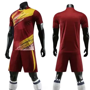 Sublimated उच्च गुणवत्ता फुटबॉल टीम पहनें जर्सी क्लब टीमों के लिए डिजाइन में अपने खुद के फुटबॉल फुटबॉल कपड़े सस्ते कीमत