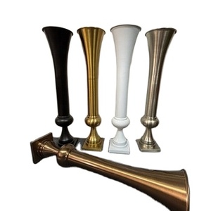 LEDA Accesorios para Bodas, Soporte Alto de Metal Dorado para Flores, Centros de Mesa para Bodas, Florero Dorado de 98 cm para Fiestas y Bodas - Product Image 2