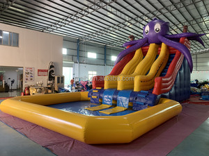 Glissière <span class=keywords><strong>gonflable</strong></span> portative de haute qualité de parc aquatique de poulpe <span class=keywords><strong>pour</strong></span> des enfants au-dessus du <span class=keywords><strong>sol</strong></span> avec la <span class=keywords><strong>piscine</strong></span> populaire à vendre - Product Image 4