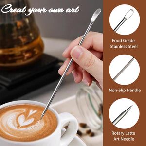 Kit Accessori per Macchina da Caffè Espresso <span class=keywords><strong>22</strong></span> Pezzi, Set Tamper con Brocca per Schiuma, Strumento WDT e 16 Stencil per Latte Art - Product Image 4
