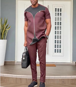 Dashiki camicia e pantaloni due pezzi abito tradizionale africano <span class=keywords><strong>da</strong></span> <span class=keywords><strong>uomo</strong></span> abiti formali - Product Image 5