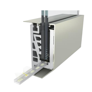 Grade de Vidro Temperado de 12Mm 15Mm 16Mm Sem Moldura para Exterior, Balustrada de Vidro para Varanda com Luz LED - Product Image 1