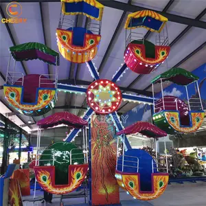 Công Viên Giải Trí Giáng Sinh Đi Xe Trẻ Em Trò Chơi Gondola Nhỏ 12 Chỗ Ngồi Mini Ferris Wheel For Mall