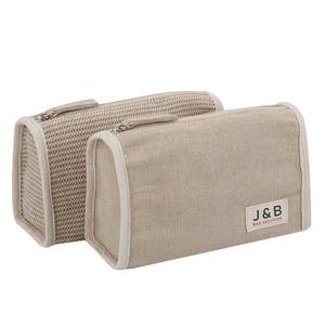 100% Sinh Thái Thân Thiện Tự Nhiên Đay Bông Trang Điểm <span class=keywords><strong>Pouch</strong></span> Bag Mỹ Phẩm Lưu Trữ Bag Bông Nhãn Hiệu Riêng Logo Túi Vệ Sinh Cho Phụ Nữ - Product Image 1