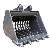 BUOCHUANG Godet tamiseur squelette robuste de haute qualité pour excavatrice, pour la séparation des roches, du sol et des débris, garantie 1 an pour 30