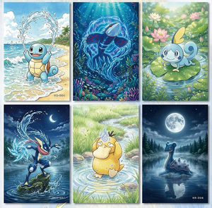 Cartes à collectionner en gros de style art original PGu Pokemoned, cartes de jeu d'échange et de jeu de société Anime <span class=keywords><strong>Pikachu</strong></span> Luffy Art Boards - Product Image 6
