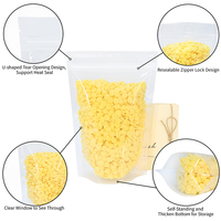 Herbruikbare, voedselveilige, transparante stand-up pouch met venster en ritssluiting, plastic voedselverpakking