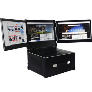 Yeni 17.3 inç endüstriyel sunucu taşınabilir Fan bilgisayar kasası ile LCD ekran ATX Form faktörü alüminyum alaşım stoklanan raf - Product Image 2