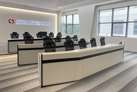 Table de console de laboratoire pour trois personnes ou plus, centre de contrôle, bureau, plateforme, salle de dispatching, bureau d'ordinateur