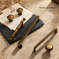 Poignées et Boutons de Meuble en Alliage de Zinc Style Vintage, Profilés Géométriques pour Cuisine, Chambre, Armoire, Tiroir, Quincaillerie de Meuble