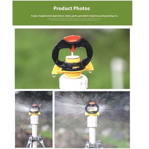 หัวฉีดน้ำหมุนได้ 360 องศา ปรับได้ ทำจากพลาสติก สำหรับรดน้ำสวน สนามหญ้า เรือนกระจก และการเกษตร - Product Image 5
