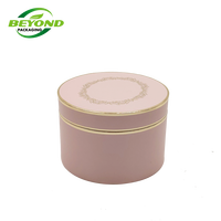 Récipient en papier personnalisé avec logo d'estampage en or emballage cylindrique tube en papier de boîte ronde cosmétique pour bouteille de crème pour le visage