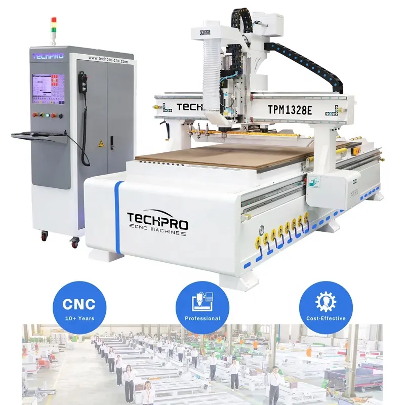 Top Selling 2024 Auto Tool Changer CNC Wood Router Mdf Cutting Wooden Furniture Door Making Machine
