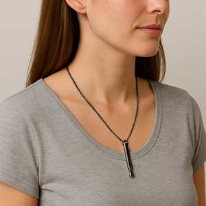 Collier anti-anxiété apaisant en acier inoxydable plaqué or et argent, sifflet <span class=keywords><strong>pour</strong></span> la <span class=keywords><strong>respiration</strong></span> et la méditation - Product Image 6