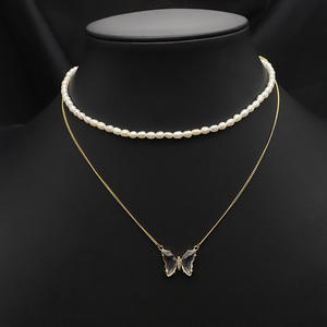 Collar de Perlas para Mujer con Colgante de Flor, Cadena de Perlas de Agua Dulce de Varias Capas, Joyería para Uso Diario y Fiestas - Product Image 3