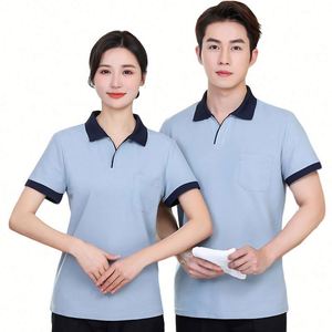 Camisas de Trabajo Resistentes al Fuego y al Aceite, Tipo Polo con Cuello en T, Uniformes Escolares para Trabajadores de la Construcción, Color Morado - Product Image 1