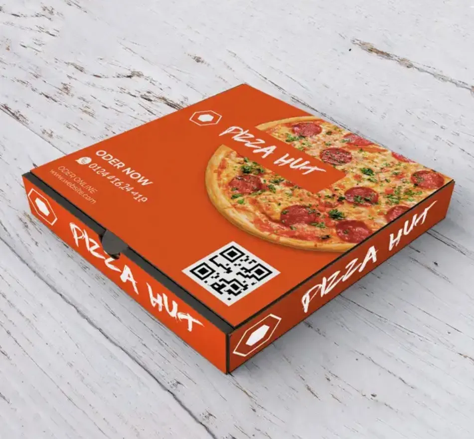 2024 नया हॉट सेलिंग पिज्जा बॉक्स, 33 35 सीएम 7/9/12 इंच नालीदार कार्डबोर्ड पिज्जा पैकेजिंग आपके अपने लोगो के साथ अनुकूलित किया जा सकता है