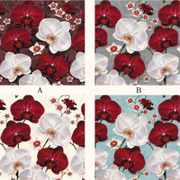 Nappe Rectangulaire Élégante Rouge et Blanche à Motifs Floraux en PVC, Imperméable, Anti-taches, Personnalisable et Écologique pour Table à Manger