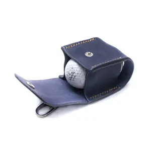 Porte-balles de Golf en cuir personnalisé, sac de rangement de balles de Golf en plein air, pochette à personnaliser