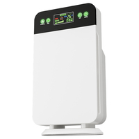 Purificateur d'air intelligent pour la maison avec filtre HEPA, télécommande, réglage de la vitesse du vent et de la durée en 3 étapes, mini purificateur d'air avec prise EU