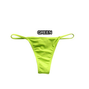 Maillot <span class=keywords><strong>de</strong></span> <span class=keywords><strong>bain</strong></span> T-back uni, string, sous-vêtements sexy pour femmes avec pantalon en T coloré - Product Image 1