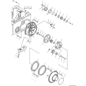 D155AX-6 <span class=keywords><strong>Bulldozer</strong></span> Endantriebsmotor-Baugruppe 17A-27-00090 17A-27-00092 Hydraulischer Fahrmotor für Komatsu - Product Image 1