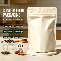 Sachet Doypack Personnalisé avec Logo, Recyclable et Écologique, pour Emballage Alimentaire, Snacks et Aliments Séchés, avec Fermeture Zip, Conception Gratuite