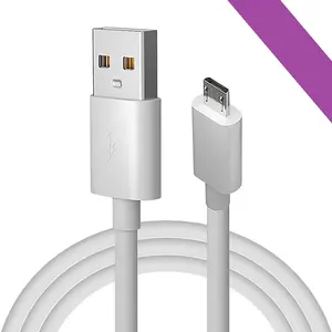1m 2A 백색 안드로이드 전화 위탁 데이터 케이블 노키아 전화를 위한 마이크로 USB 케이블