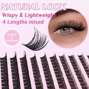 Pestañas Postizas en Racimo <span class=keywords><strong>ISABELLA</strong></span> DIY |   Grupos de Pestañas Finas para Extensión en Casa - Product Image 3