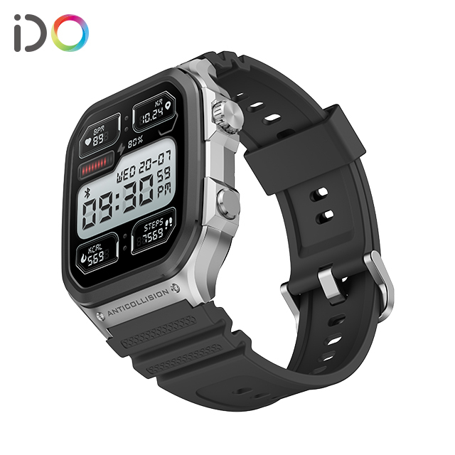 Durable Smart Watch with 5ATM Waterproof BT Call Compass Health Tracker with GPS Tracking for Outdoor Sports