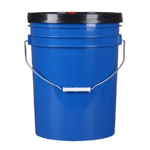 5-gallonen-kunststoffeimer mit loch 5-liter-hdpe-kunststoffeimer mit deckel bedruckte trommel mit deckel für farbbecken für Öl- und schmiermittel
