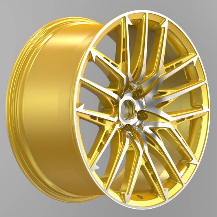Surface brillante de voiture jaune