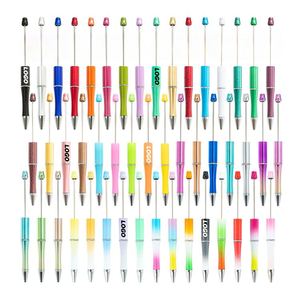 Gradient Beadable Ballpoint Pens, Black Ink <b>for</b> DIY and Personalized Pen Decorations, School & Office Supplies - Product Image 1