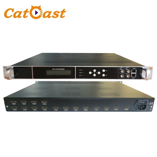 H.265/H.264 for to IP Streaming Encoder 4-24 Channel RTMP/UDP Live Broadcast for OTT/ System