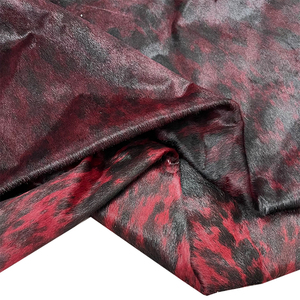 Cuero Genuino Estampado a Mano en Color Rojo <span class=keywords><strong>Vino</strong></span> con Pelo de Caballo para Ropa, Maletas, Bolsos, Muebles, Zapatos y Accesorios - Product Image 4