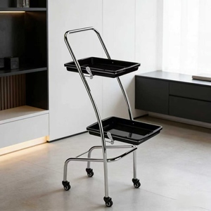 Storage Rack Multifunctional Hair Salon Hairstylist Ironing and Dyeing Cart Hair Salon <b>Tool</b> Cart - Product Image 3