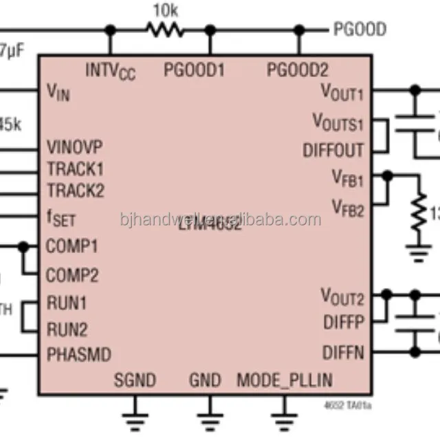 LTM4652 Integrated Circuit IC Microchip Microcircuit Original 42V Quad  Gangable  Synchronous  Monolithic Step-Down Regulator