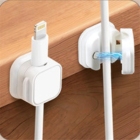 Fournitures de bureau fort adhésif gestion des câbles de bureau magnétique facile à ouvrir cordons de charge de téléphone support de fil organisateur