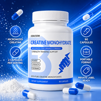 Créatine monohydrate ODM, supplément nutritionnel pré-entraînement, récupération musculaire, nutrition sportive, capsules de créatine monohydrate