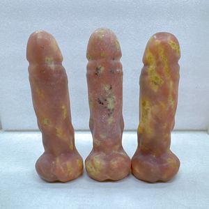 Bâton de massage sculpté en forme de <span class=keywords><strong>Phallus</strong></span> masculin en Jaspe Rose Cristal Naturel Bozhiluan, 155mm 400g, Artisanat, Vente en gros, Meilleures ventes - Product Image 1