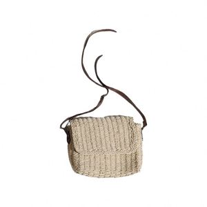 Sac en coton recyclé, sacs en toile tressée à motif floral pour pain fait maison, sac fourre-tout pliable pour fruits et week-end, sac de rangement en jute à carreaux - Product Image 1