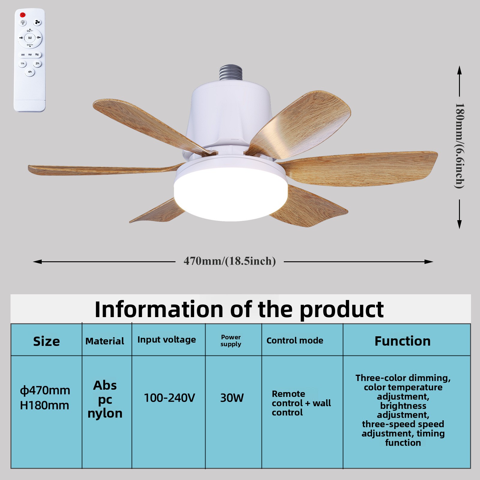 Standard en grain de bois blanc