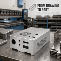 Service de fabrication de tôlerie OEM, boîtier de châssis en acier inoxydable sur mesure pour l'électronique, découpe laser, pliage CNC, soudage
