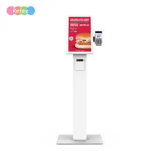 طلب شاشة تعمل باللمس خدمة ذاتية الدفع rfid خدمة ذاتية kiosk آلة دفع رمز QR التلقائي