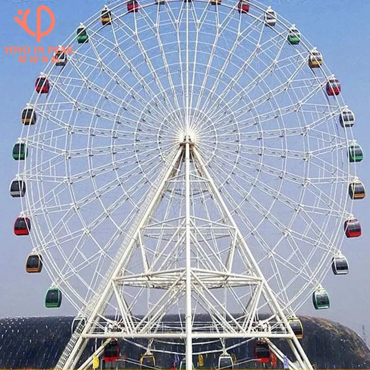 Manèges de parc d'attractions de grande roue d'exposition de lumière menée extérieure de 30-120m