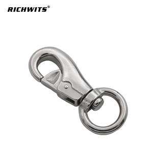 RICHWITS Stainless Steel Bull Head Spring <b>Hook</b> <b>Dog</b> Clip Pet Accessory for Leashes <b>Hook</b> and Clip Set - Product Image 4